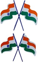 Cross Indian flag sticker