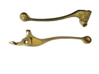 lever classic lion brass