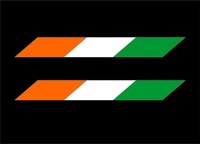 Indian flag logo sticker