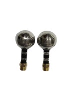 Ball mirror yoke nut (black & chrome finish)