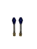 heavy mirror yoke nut (blue & chrome finish)