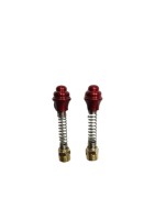 heavy mirror yoke nut (red  & chrome finish)